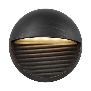 Orbe 6.25" Outdoor Metal/Glass Integrated LED Wall Sconce